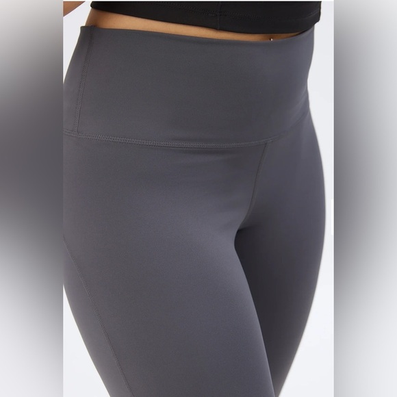 Bluenotes Gray Flared Women's Pants Super Smooth Bootcut Leggings size S - Picture 3 of 4